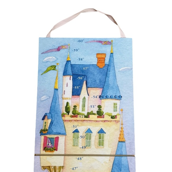 Keepsake Girls Fairytale Castle Princess Wall Hanging Growth Height Chart - Picture 5 of 11